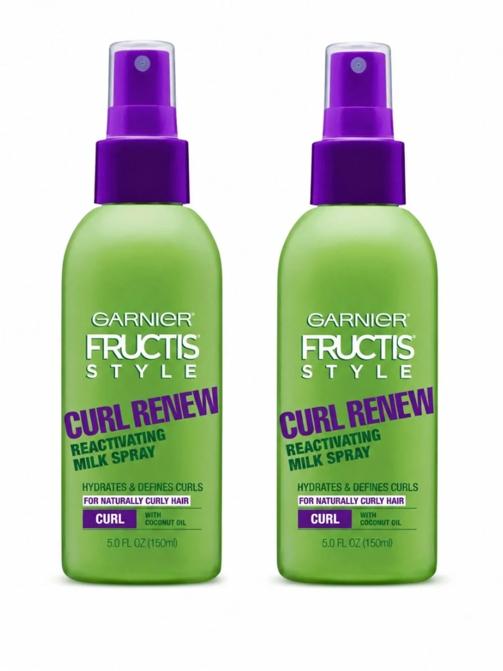 Garnier Fructis Style Curl Renew Reactivating Milk Spray - Green & Purple